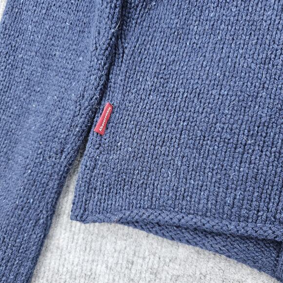 Vintage Abercrombie & Fitch Sweater Womens Medium Y2K Floral Zip Cardigan Preppy - Picture 6 of 6